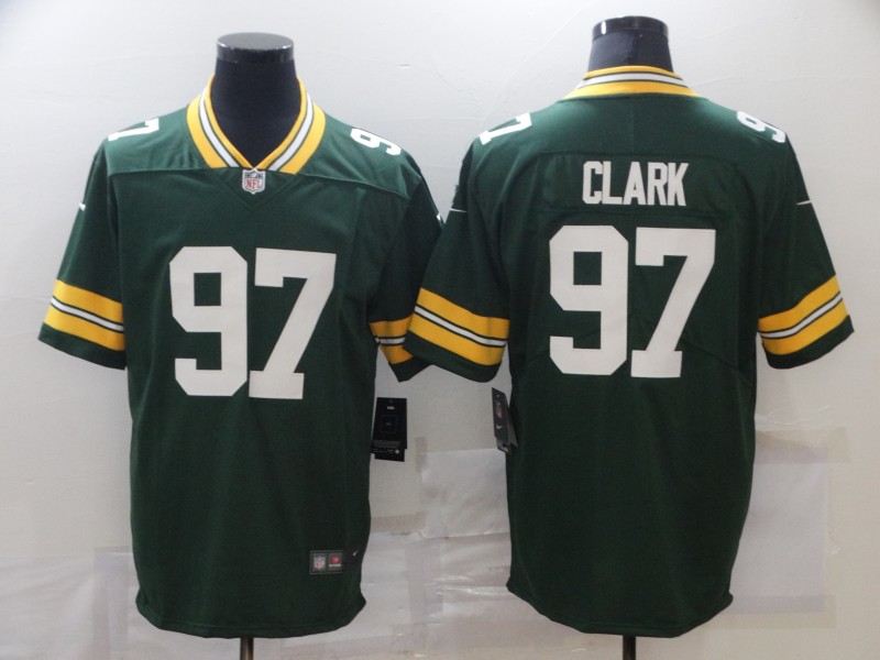 Men's Green Bay Packers Kenny Clark #97 Green Jersey